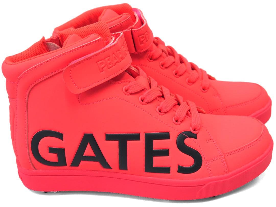 展示品●パーリーゲイツ●サイドロゴ　ミドルカット　スパイクシューズ　23.5cm