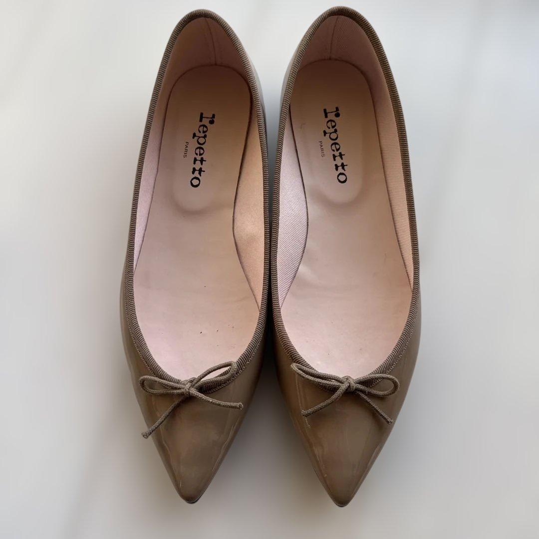 repetto ブリジットエナメル　ベージュ　40