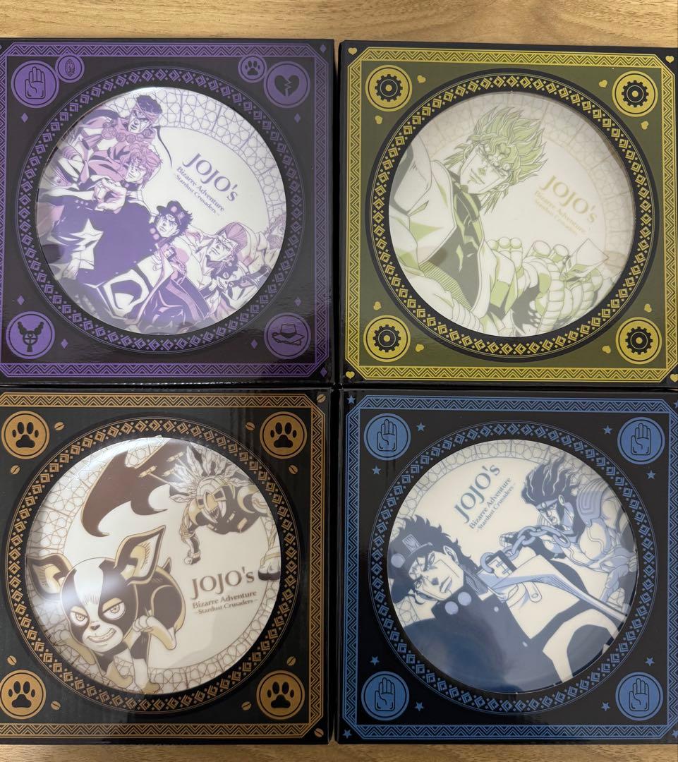 スシローコラボ ジョジョの奇妙な冒険 プレート 4枚セット
