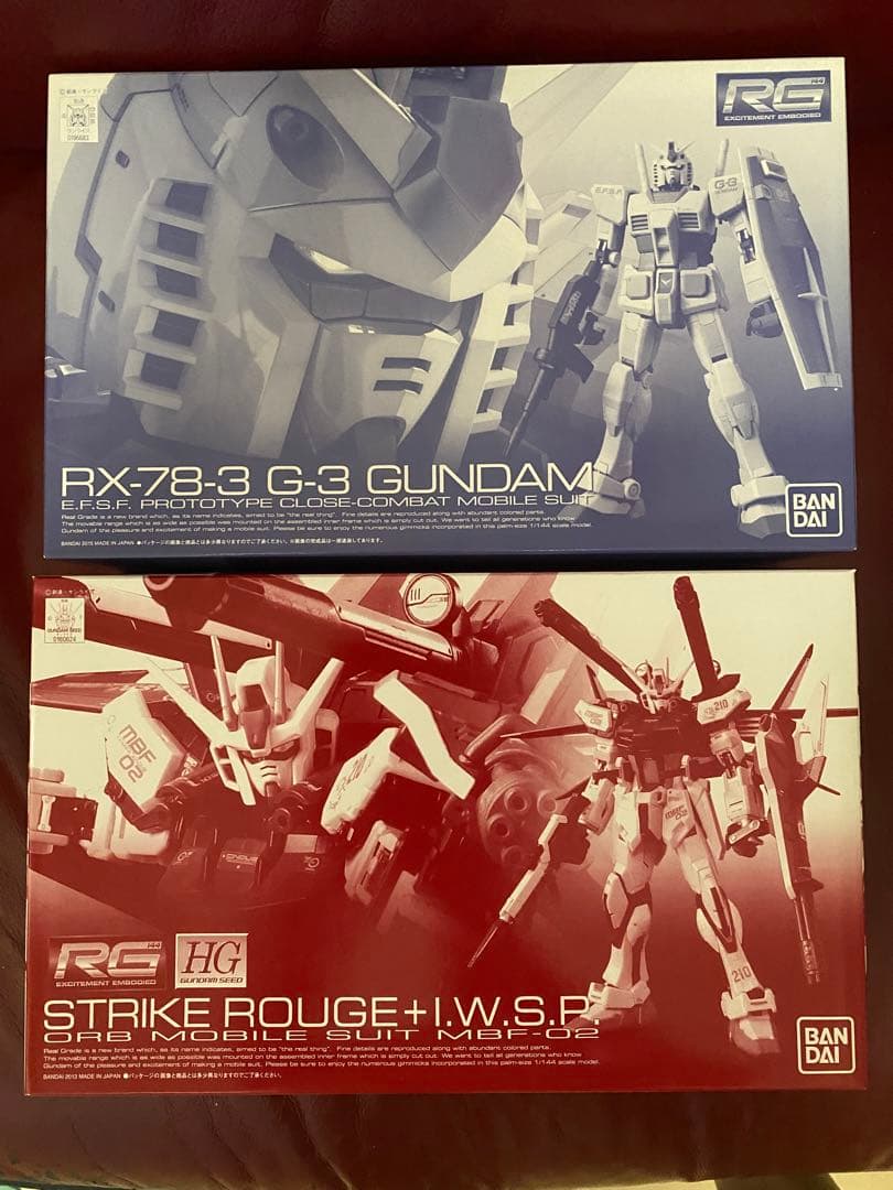 2点セット　RG RX-78-3 G-3、ルージュ + I.W.S.P.