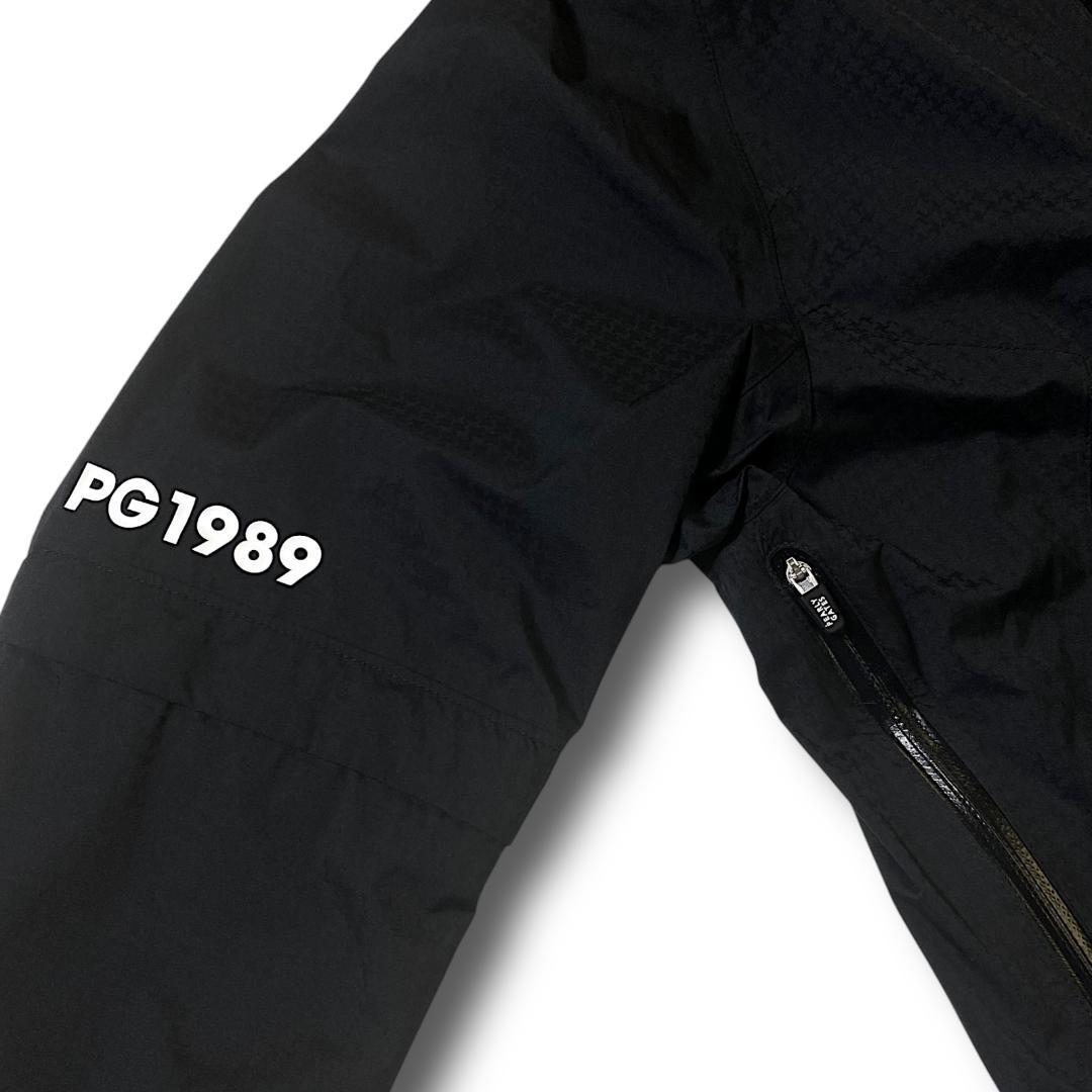 0 新品 パーリーゲイツ ビッグロゴ 半袖にもなる! レインジャケット ブラック