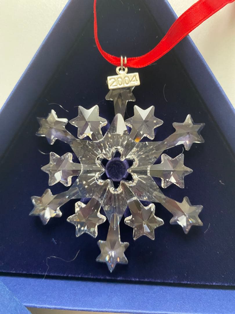 激レア 希少 Swarovski クリスマスオーナメント 2004 テディーベア