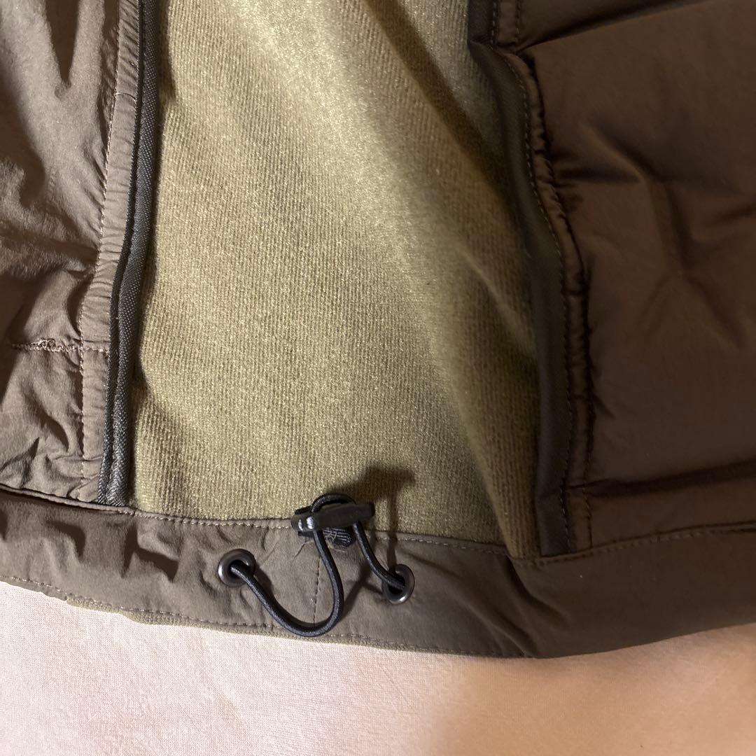 BRIEFING MENS ハイブリッド ダウン パーカー （オリーブ）S