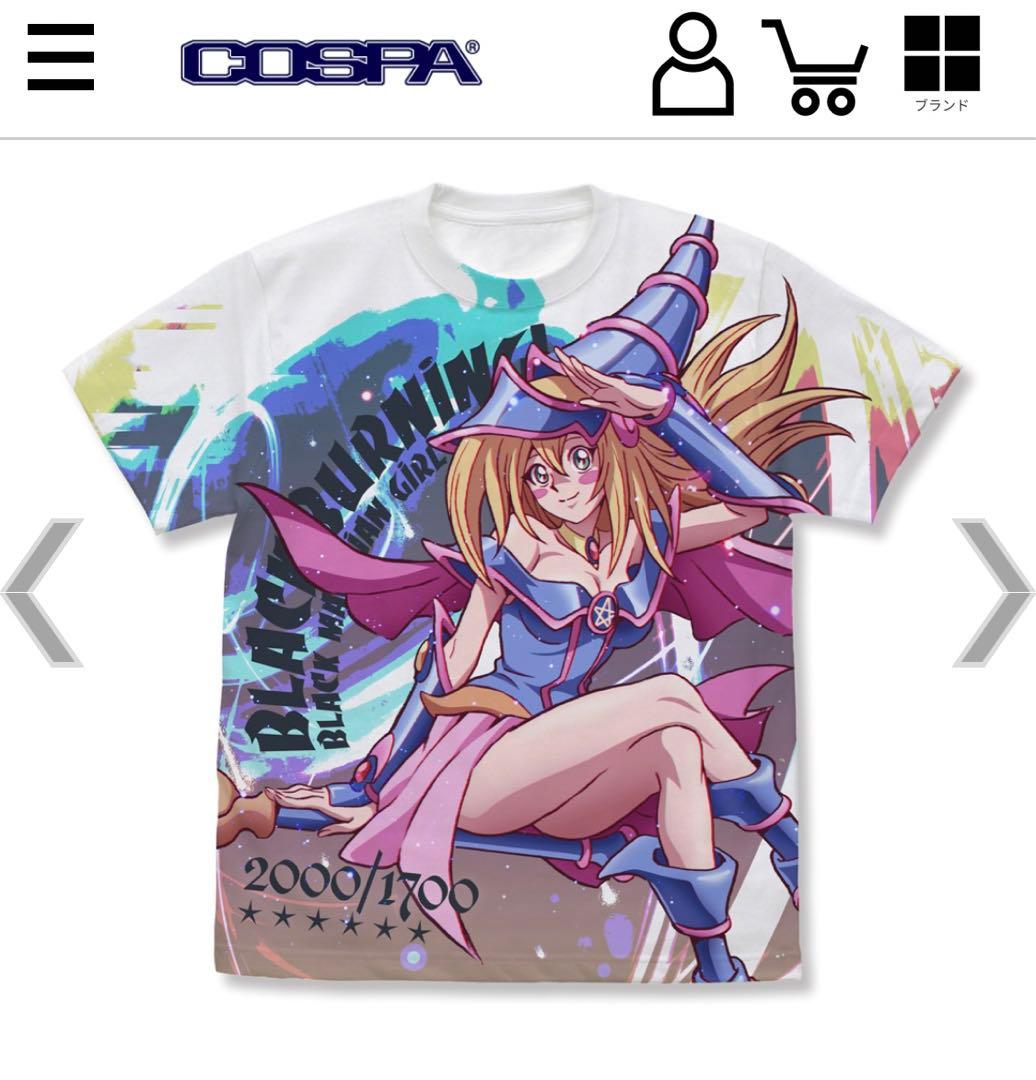 遊戯王 ブラックマジシャンガール フルグラフィック Tシャツ XL COSPA