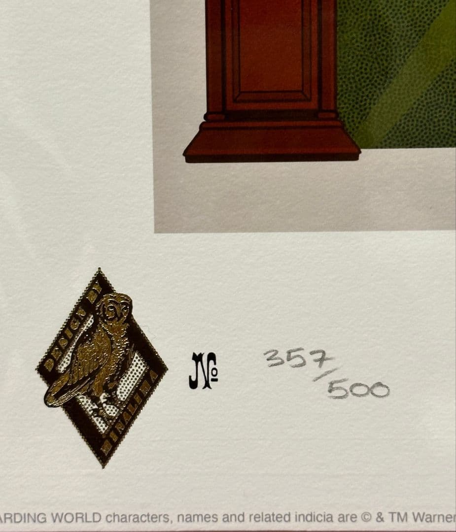 【世界500枚限定】ハリーポッター　限定アートプリント　ミナリマ