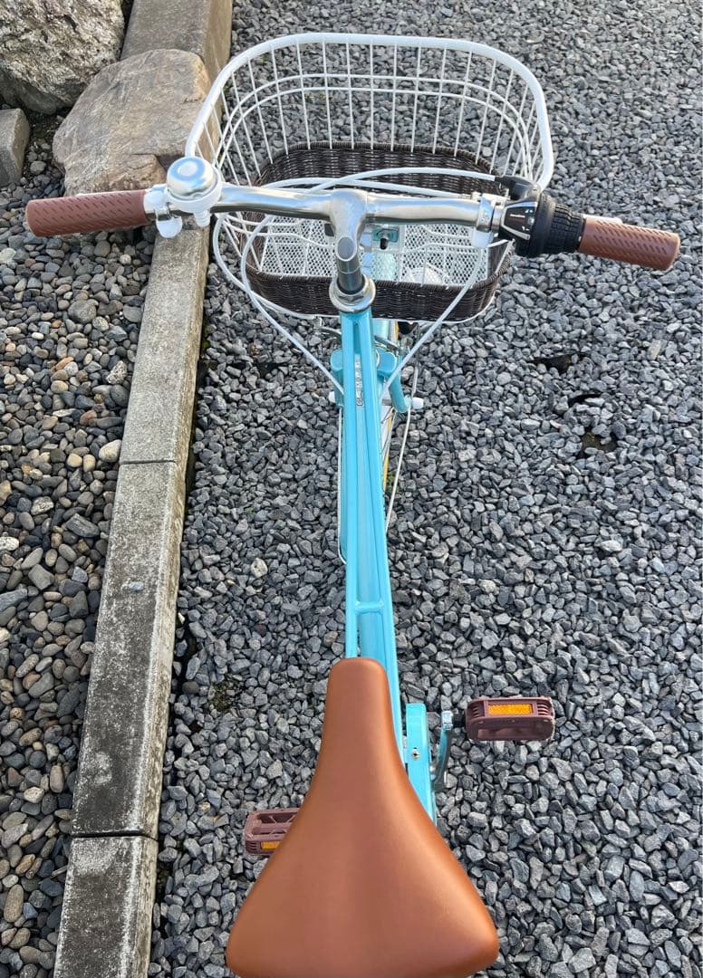 自転車22インチ　女の子自転車　水色