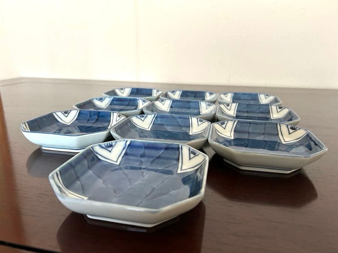 源右衛門　有田焼　方皿　取皿　9枚