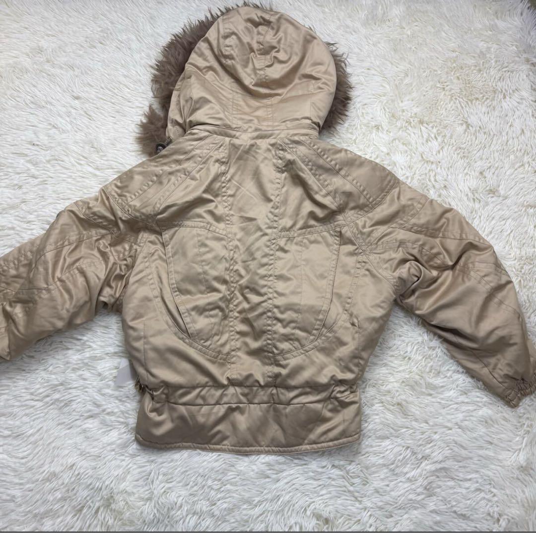 エレッセ　 ダウンジャケット アウター ベージュ モッズコート M スキーウェア