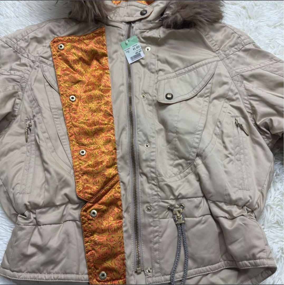 エレッセ　 ダウンジャケット アウター ベージュ モッズコート M スキーウェア