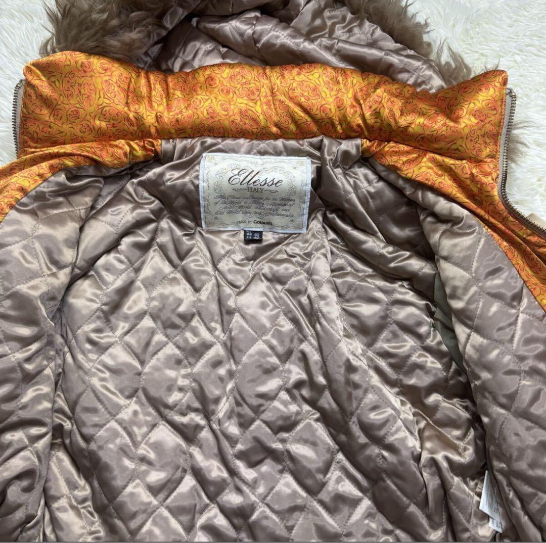 エレッセ　 ダウンジャケット アウター ベージュ モッズコート M スキーウェア