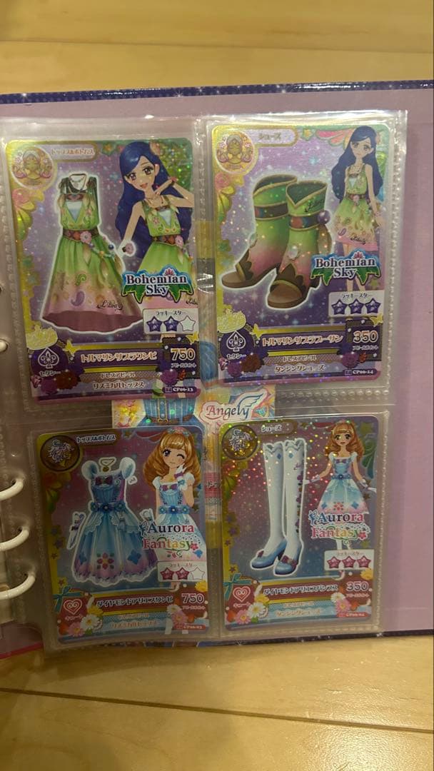 アイカツ 14年CP22枚、グレースブルーコーデ3枚