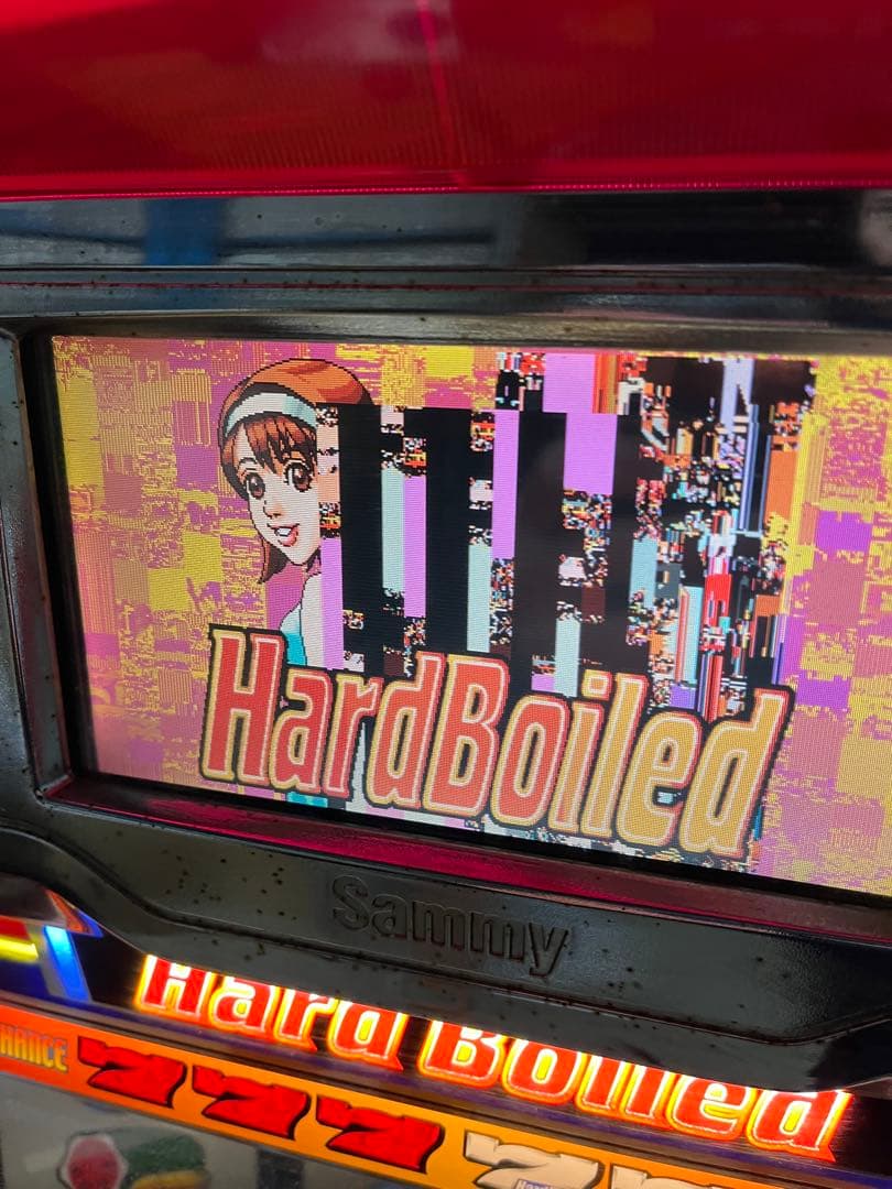 パチスロ実機 ハードボイルド2 Sammy 不要機 鍵付き 現状品