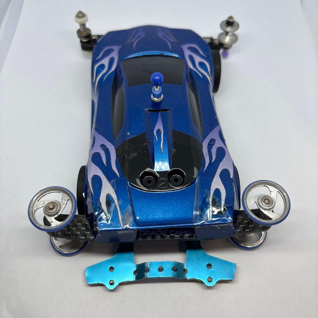 即購入可 ミニ四駆 MSシャーシ 井桁 フラットマシン 改造完成済 ベルダーガ