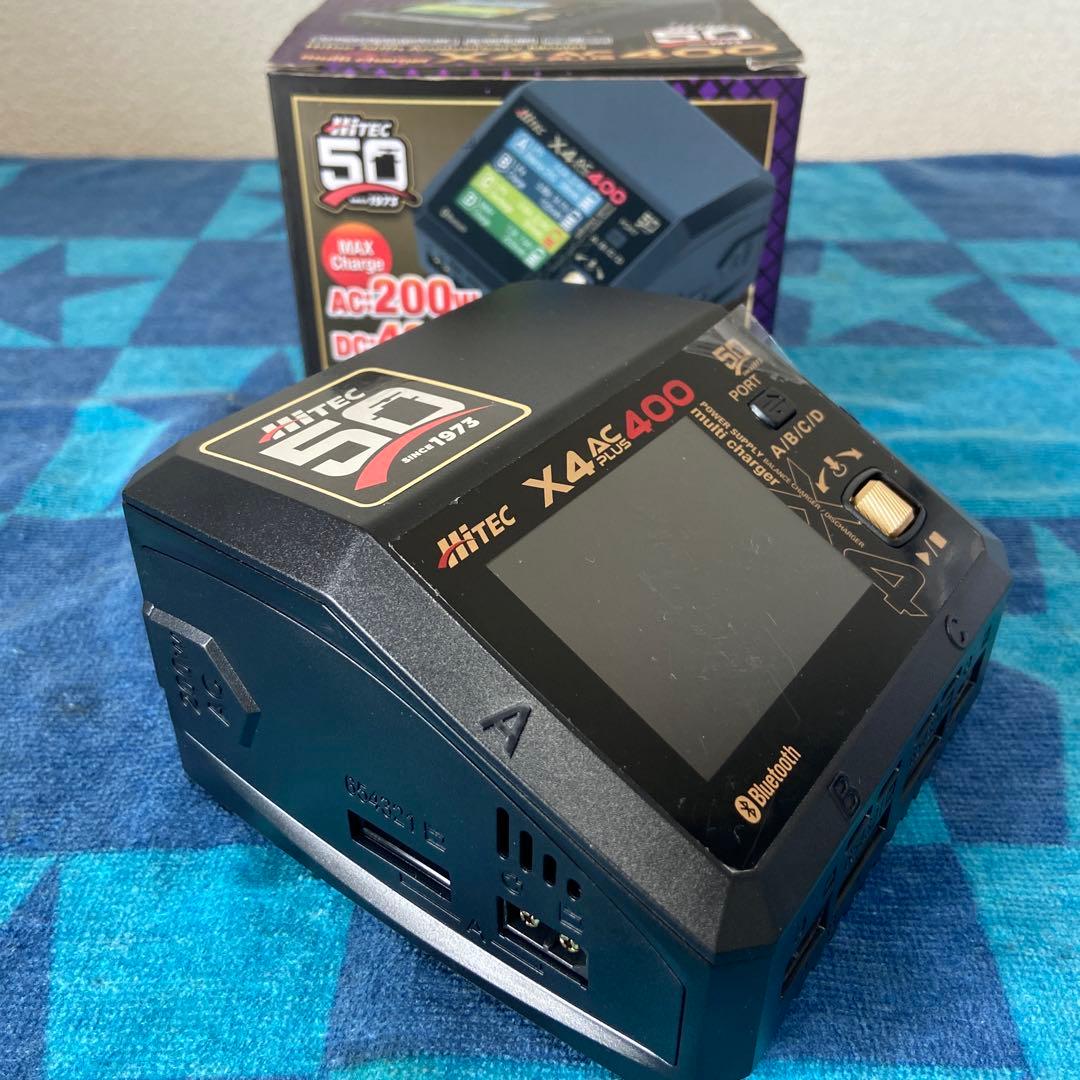 【JS_】Hitec X4 AC Plus 400 充電器充電ケーブル4本