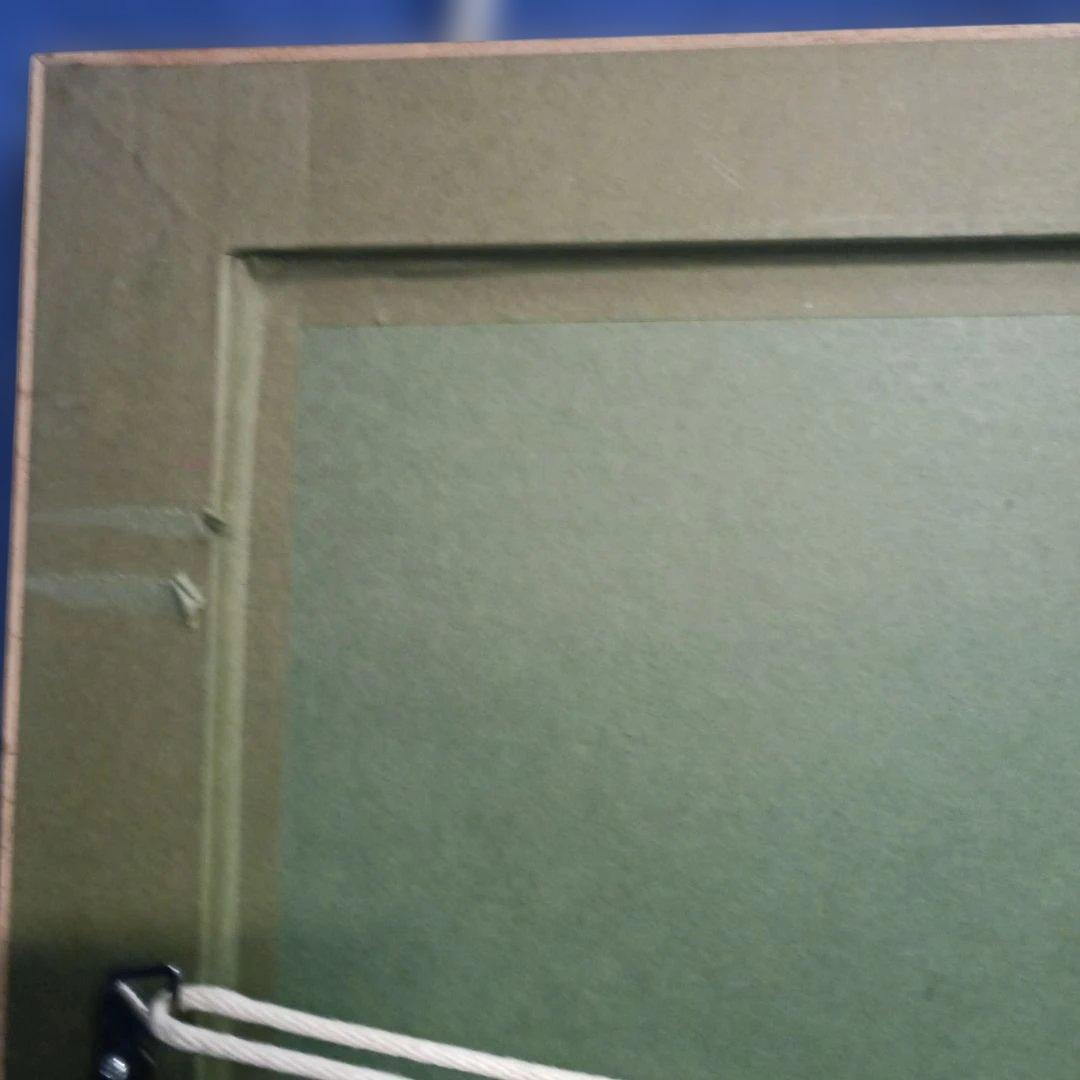 5207 西山喬 アンデスの親子　水彩画　額装