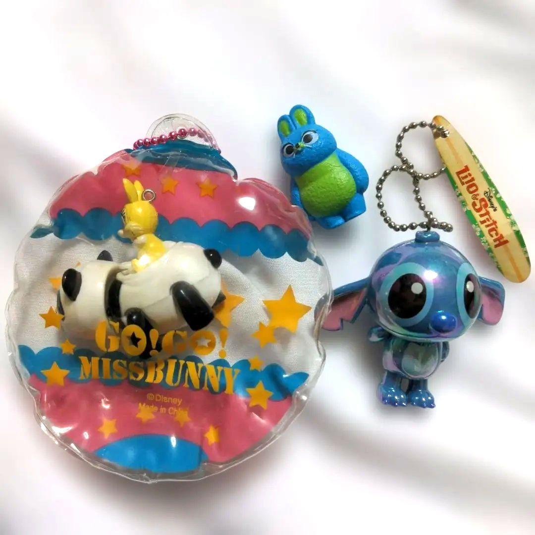 激レア　ミスバニーバルーンキーホルダー　スティッチゆらゆら　+1