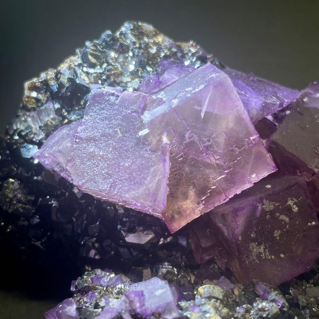 アメリカ イリノイ産 フローライト 蛍石 鉱物標本 原石