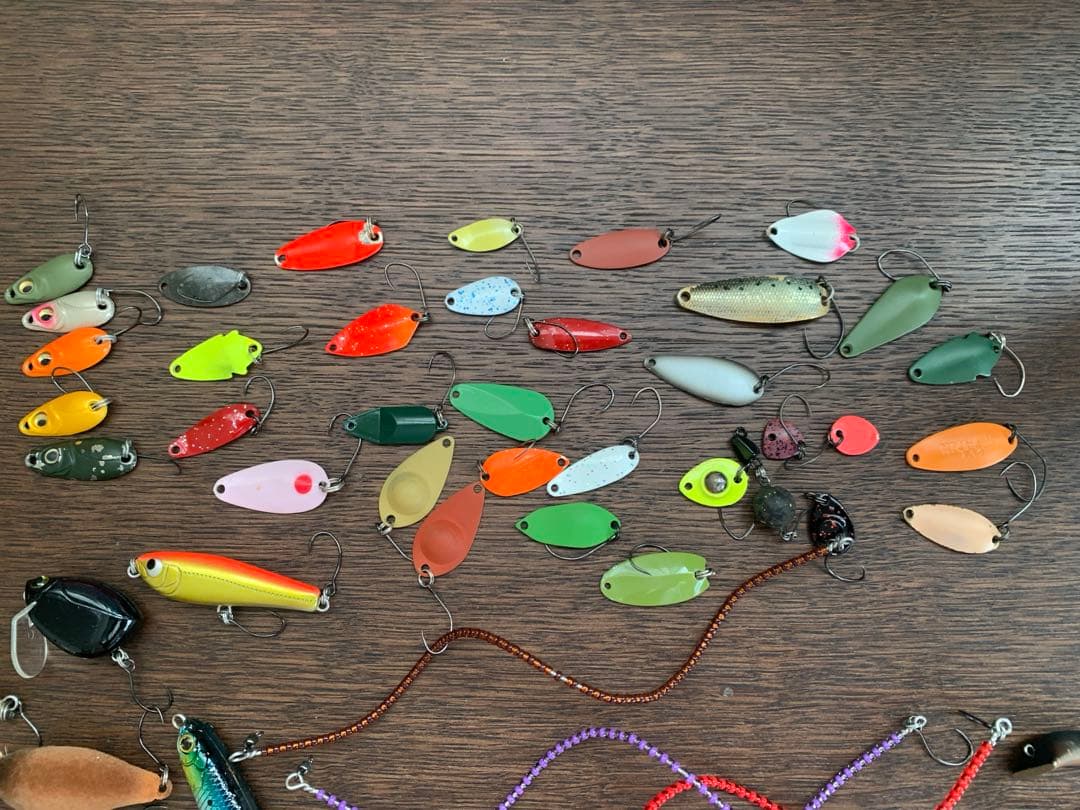 管釣り　エリアトラウト　ルアー　スプーン　ネジング　100個セット　まとめ売り