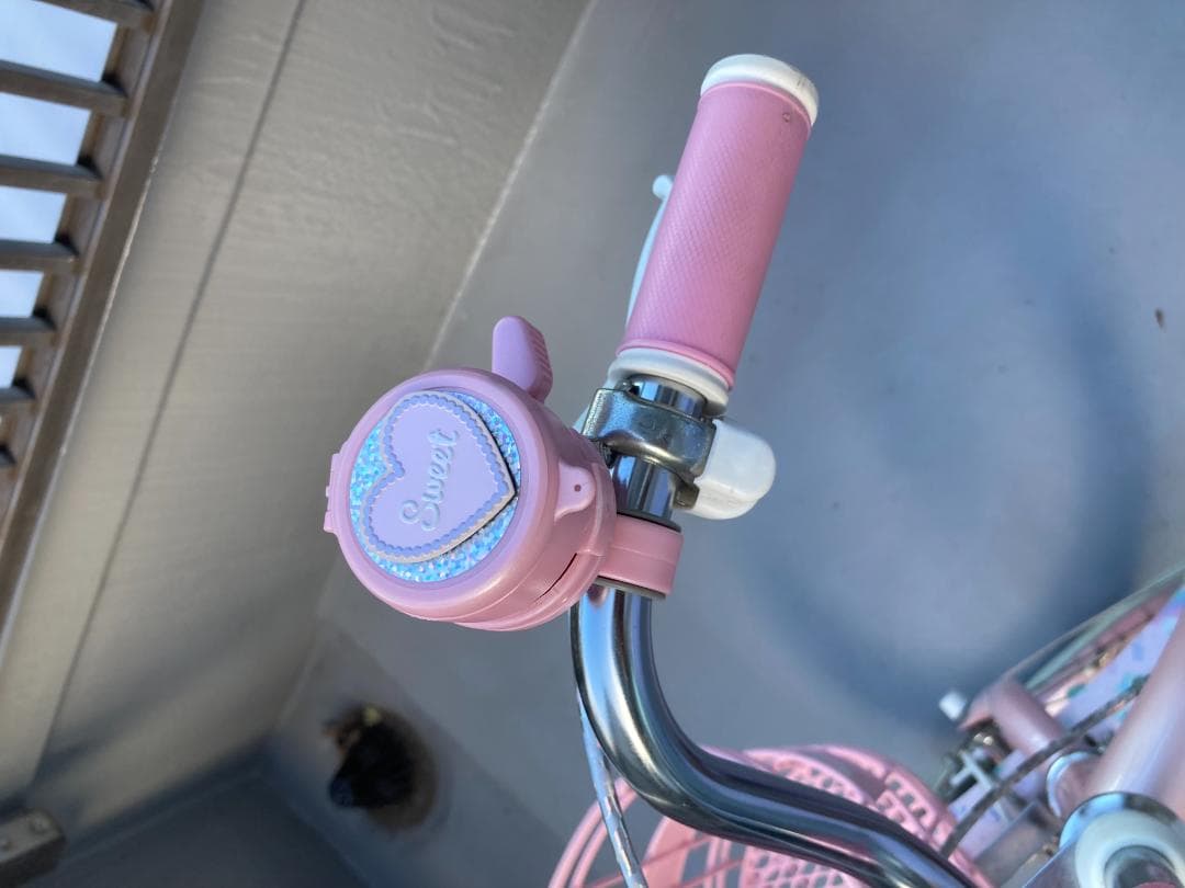 子供用自転車　アサヒサイクルのメゾピアノ 紫色とピンク 18インチ