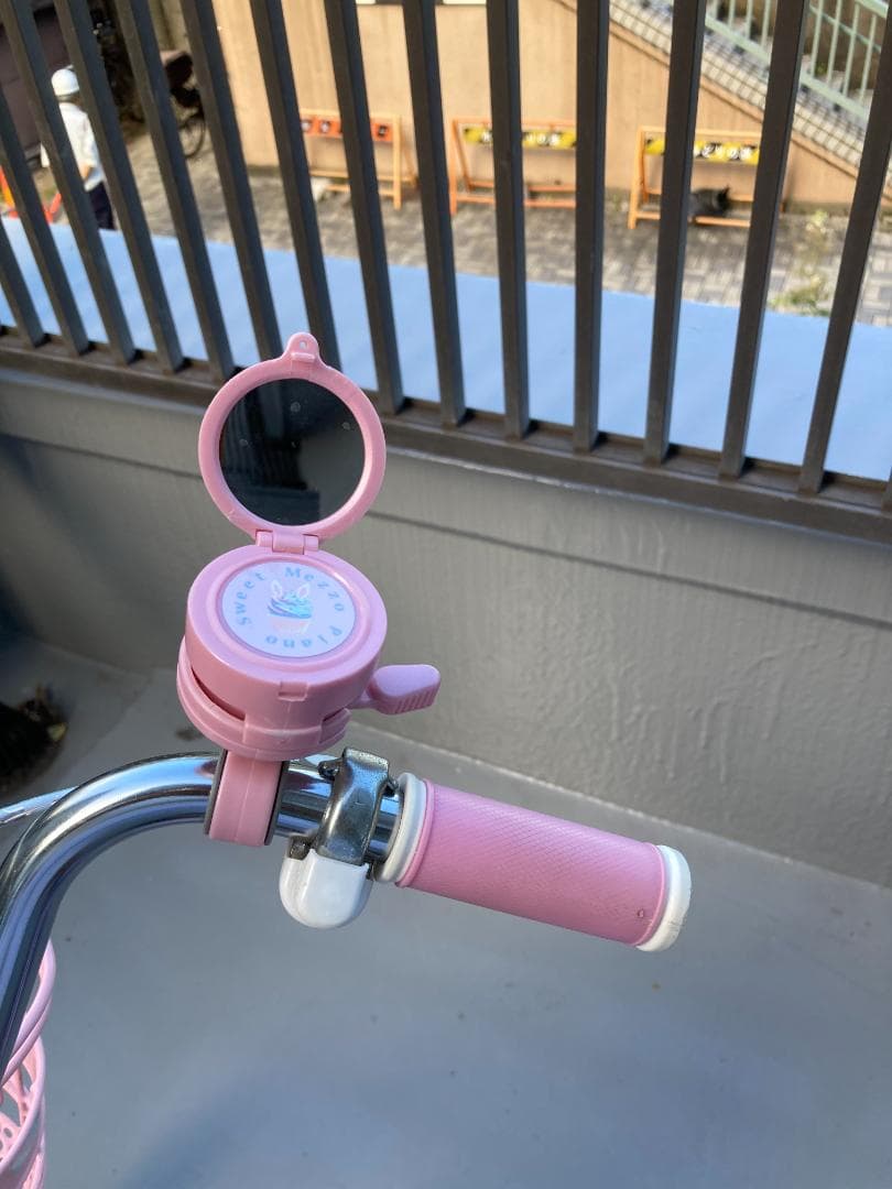 子供用自転車　アサヒサイクルのメゾピアノ 紫色とピンク 18インチ