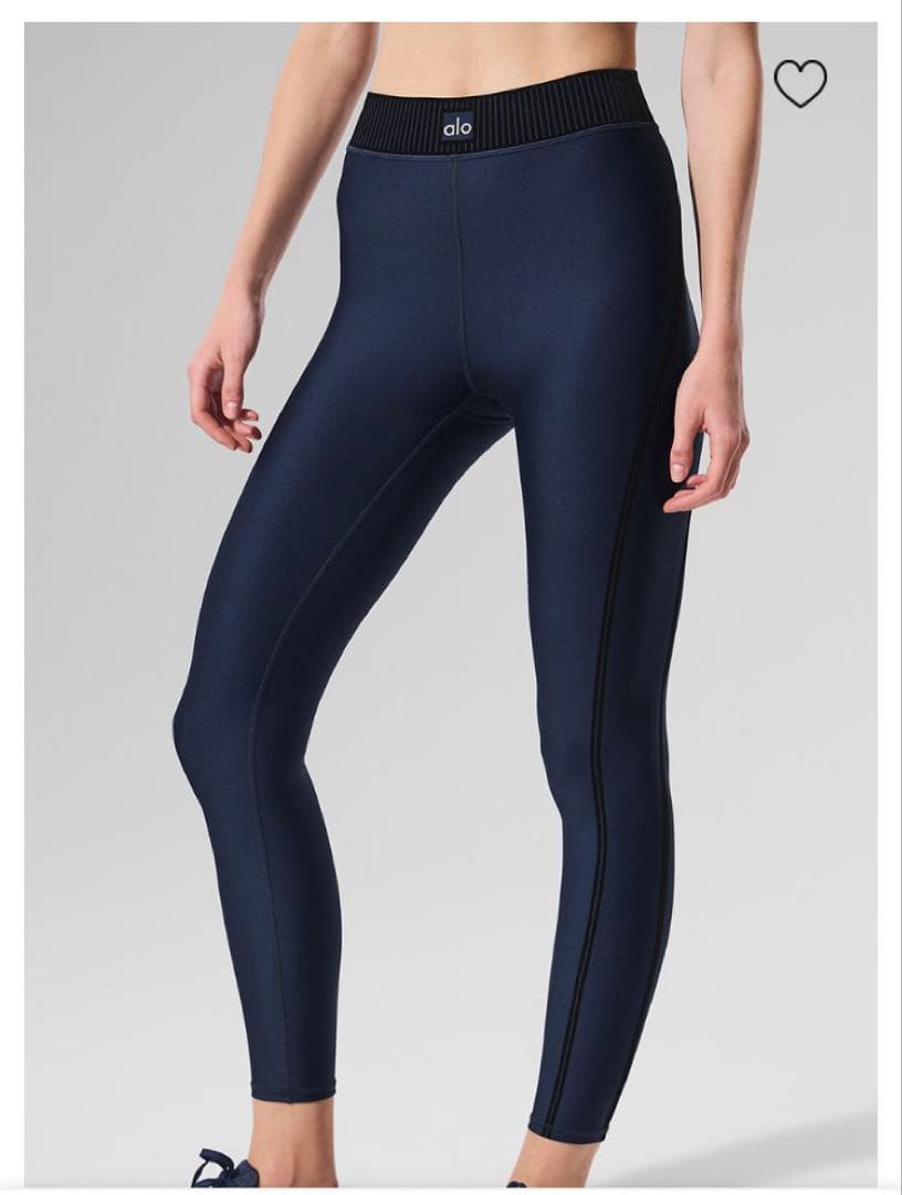 【美品】alo yoga ネイビー ヨガレギンス　Sサイズ