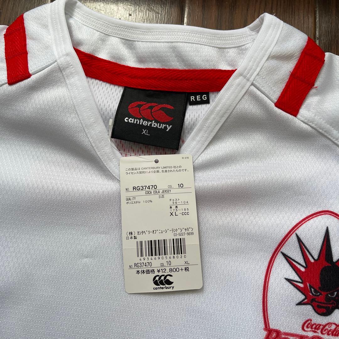 カンタベリー コカ・コーラ レッドスパークス ラガーシャツ XL