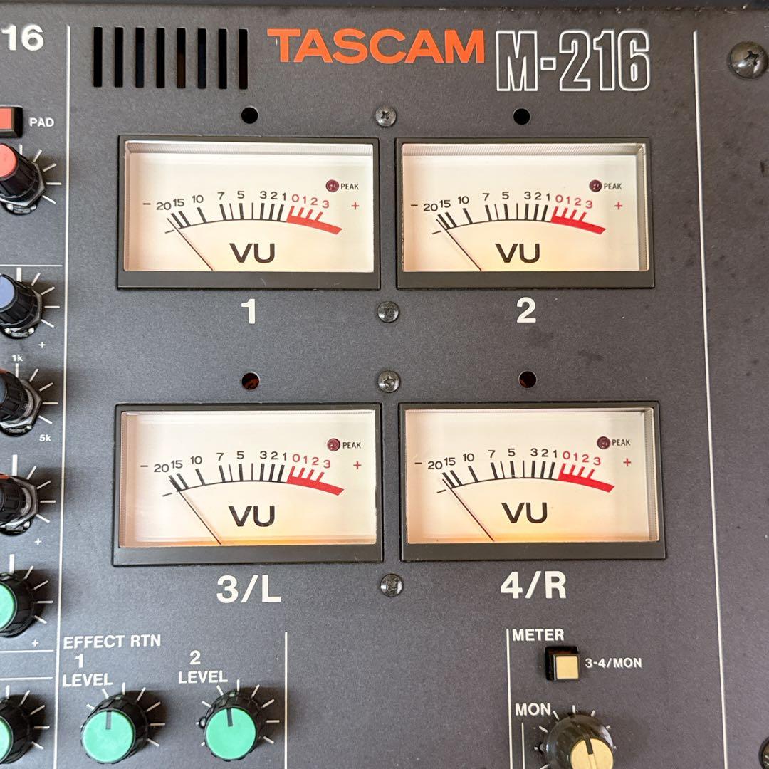 TASCAM M-216 アナログミキサー 16ch ビンテージ タスカム