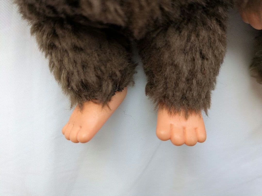 昭和レトロ 初代 ふた子のモンチッチ 当時物 1970年代 セキグチ ブルーアイ