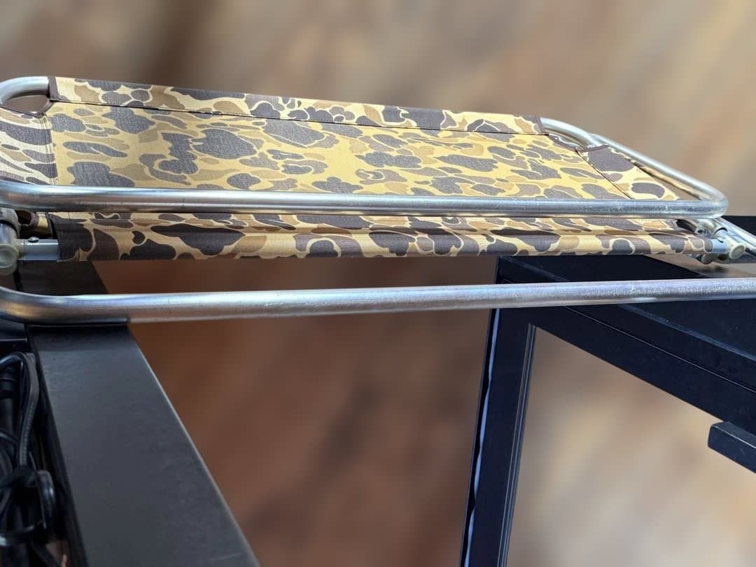 peregrine カモフラージュ柄 折りたたみベンチ