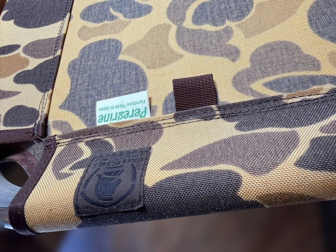 peregrine カモフラージュ柄 折りたたみベンチ