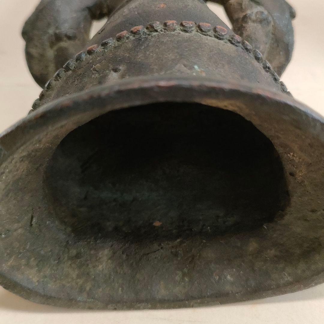 明仏　古銅製　観音坐像　時代物アンティーク　中国美術No.230