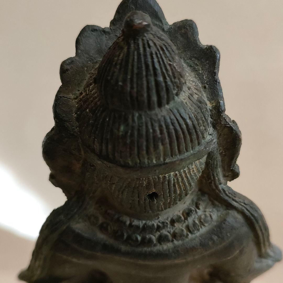 明仏　古銅製　観音坐像　時代物アンティーク　中国美術No.230