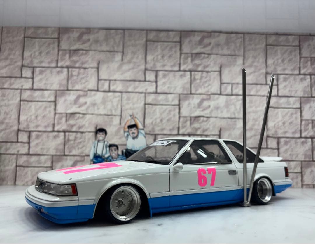 Ma-got！1/18シャコタン⭐︎ブギ　ハジメのソアラ & LBハコスカ