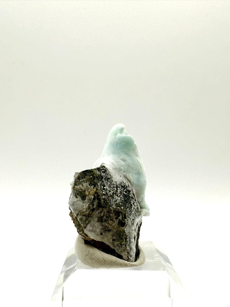 ブルー　アラゴナイト　霞石　カップ　原石　鉱物　標本　天然石