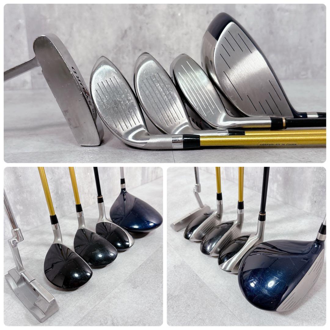 V821 SWORD 他 メンズ ゴルフクラブ フルセット 12点 エナメル 青