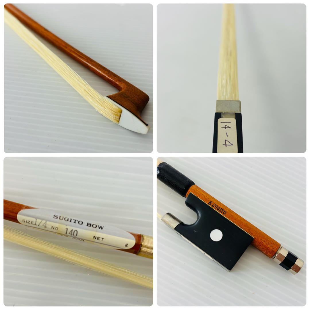 SUZUKI 101 1/4 分数バイオリンK.SUGITO BOW 弦楽器