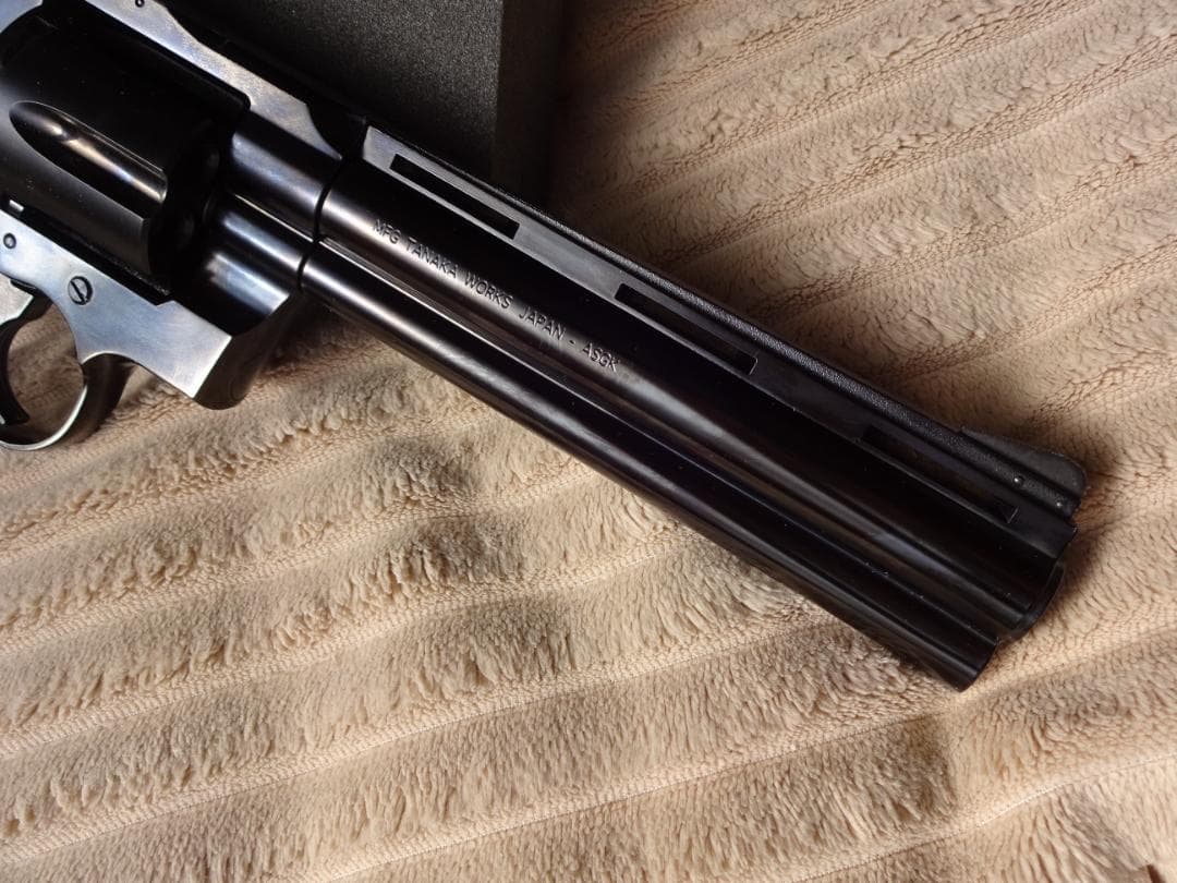 タナカ コルトパイソン スチールフィニッシュ ガスリボルバー ASGK検定品