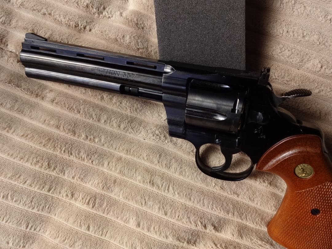 タナカ コルトパイソン スチールフィニッシュ ガスリボルバー ASGK検定品