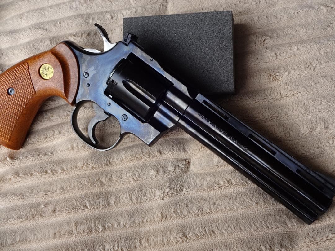 タナカ コルトパイソン スチールフィニッシュ ガスリボルバー ASGK検定品