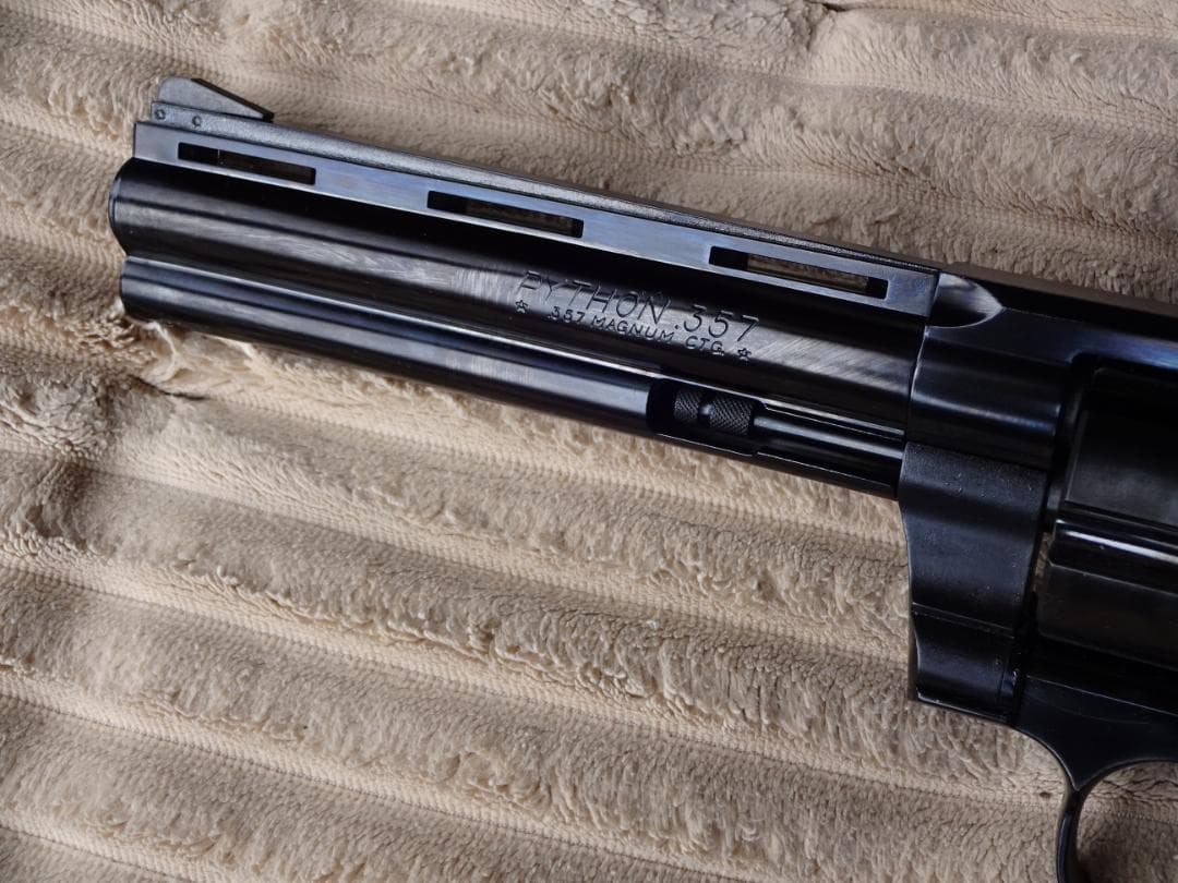 タナカ コルトパイソン スチールフィニッシュ ガスリボルバー ASGK検定品