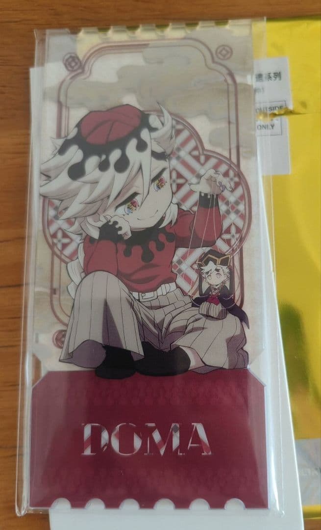 鬼滅の刃 中国限定 非遺 童磨 缶バッジ、アクリルチケット カード セット