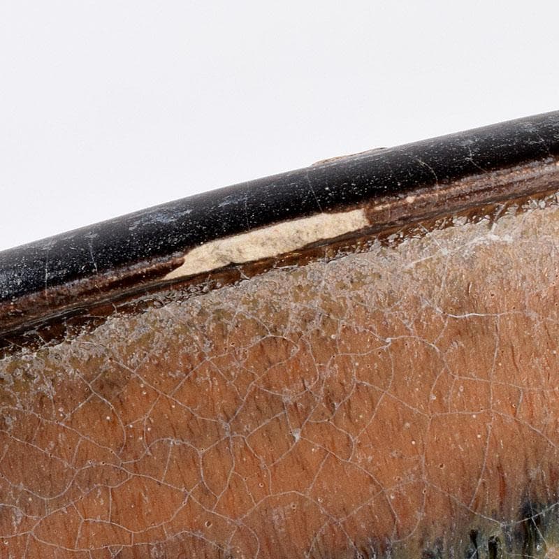 中国　磁州窯黒釉　壺　花入　C　6888