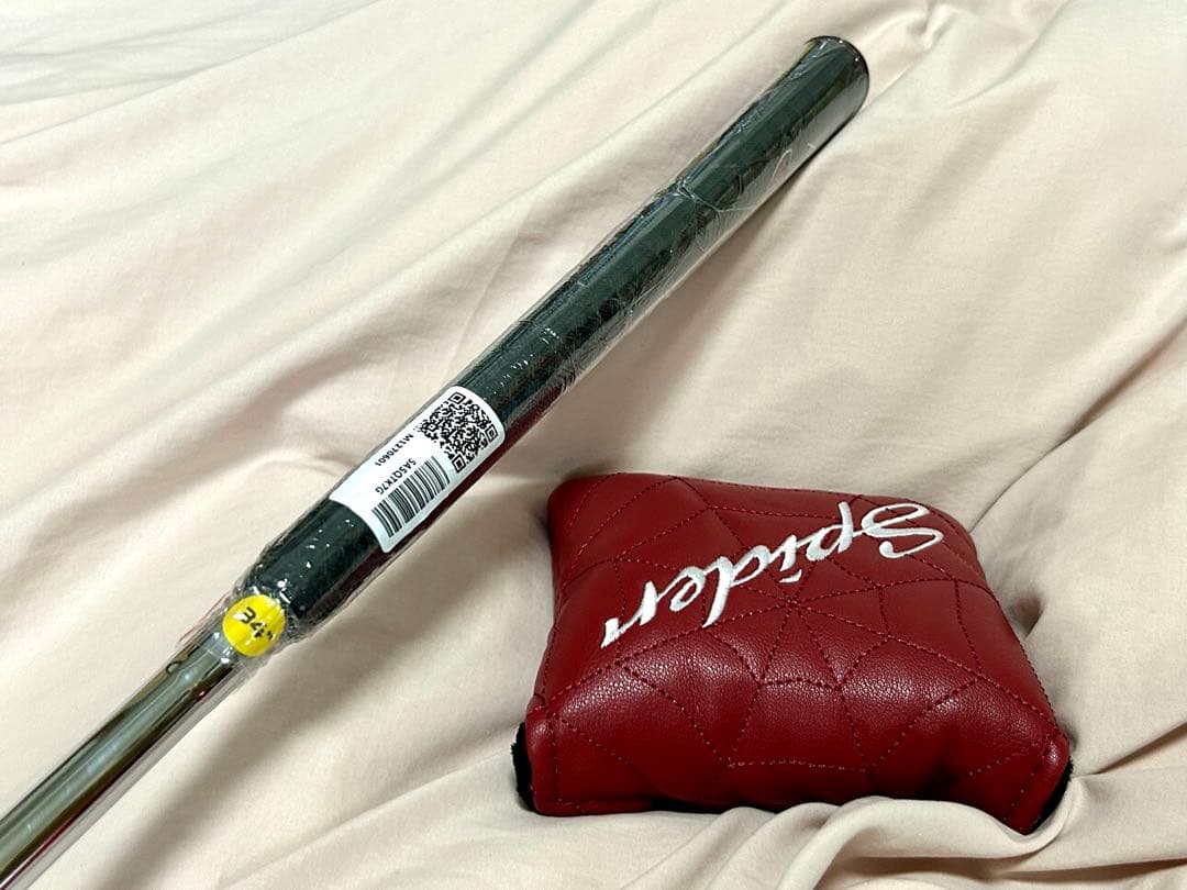 新品 スパイダー レッド パター ダブルベンド 34インチ カバー付き