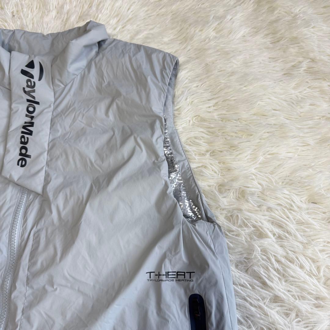 【テーラーメイド】極美品 中綿ベスト グレー Mサイズ メンズ