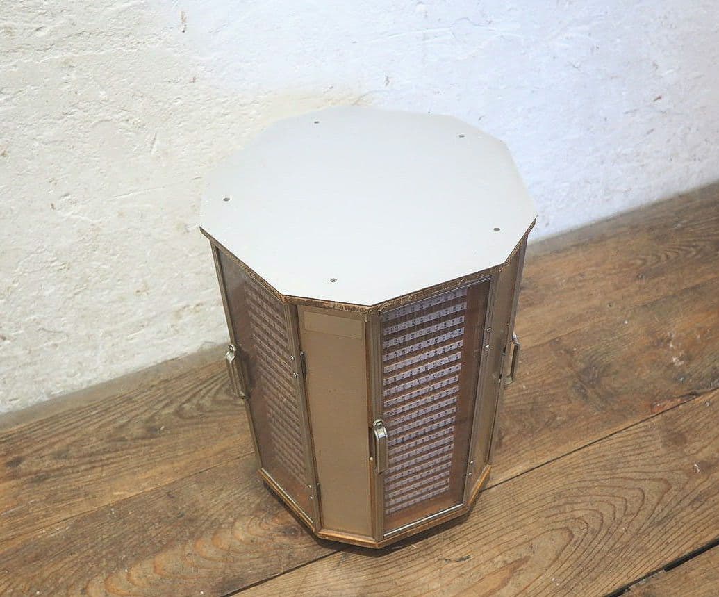 1337 回転式　レトロなハンコケース　判子　店舗什器　レトロ　ヴィンテージ