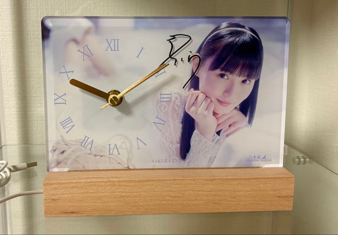 乃木フェス　7周年　遠藤さくら直筆サイン入りフォトクロック