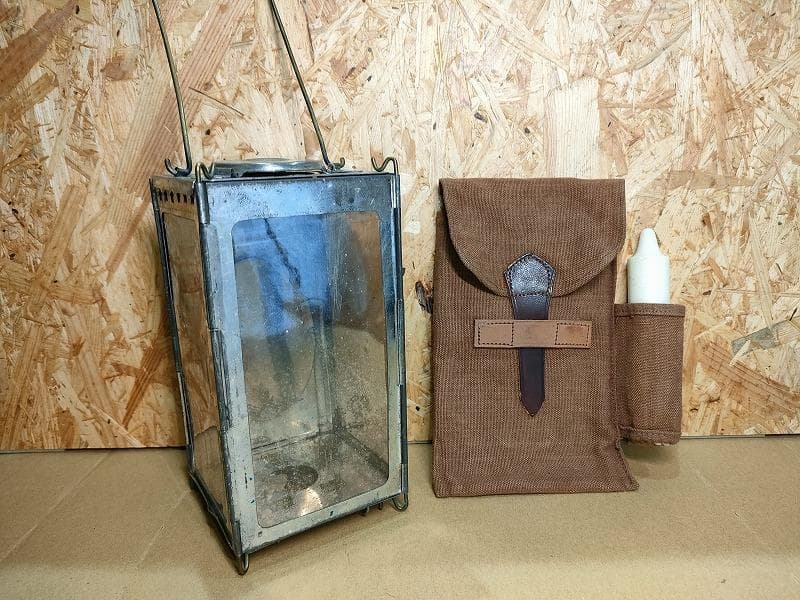 【値下げ中】【初期型】ヴィンテージ品 スイス軍フォールディングキャンドルランタン