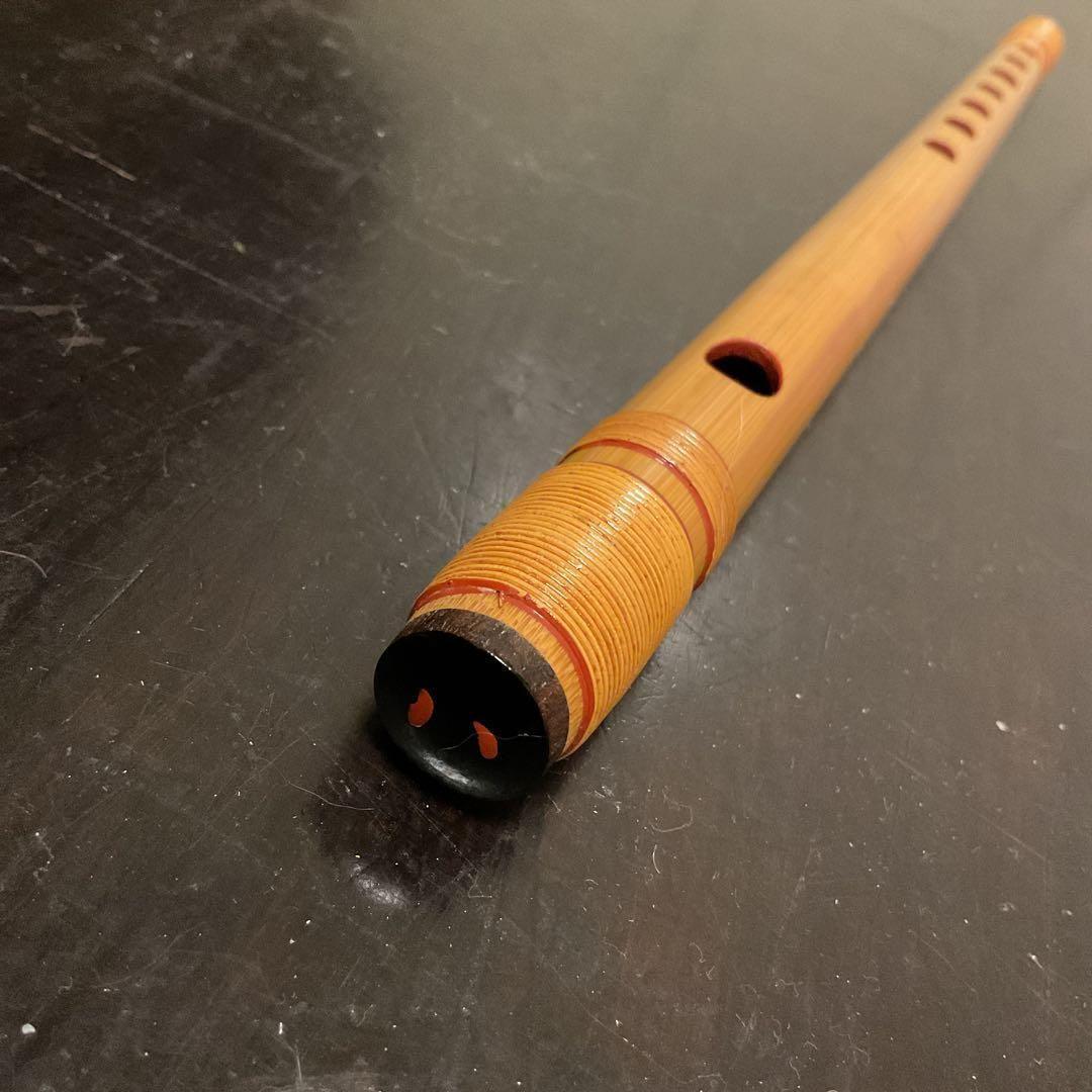 篠笛 小倉楽器店 㐂月 喜月 民謡の笛 藤 天地巻 竹 黒檀 七穴