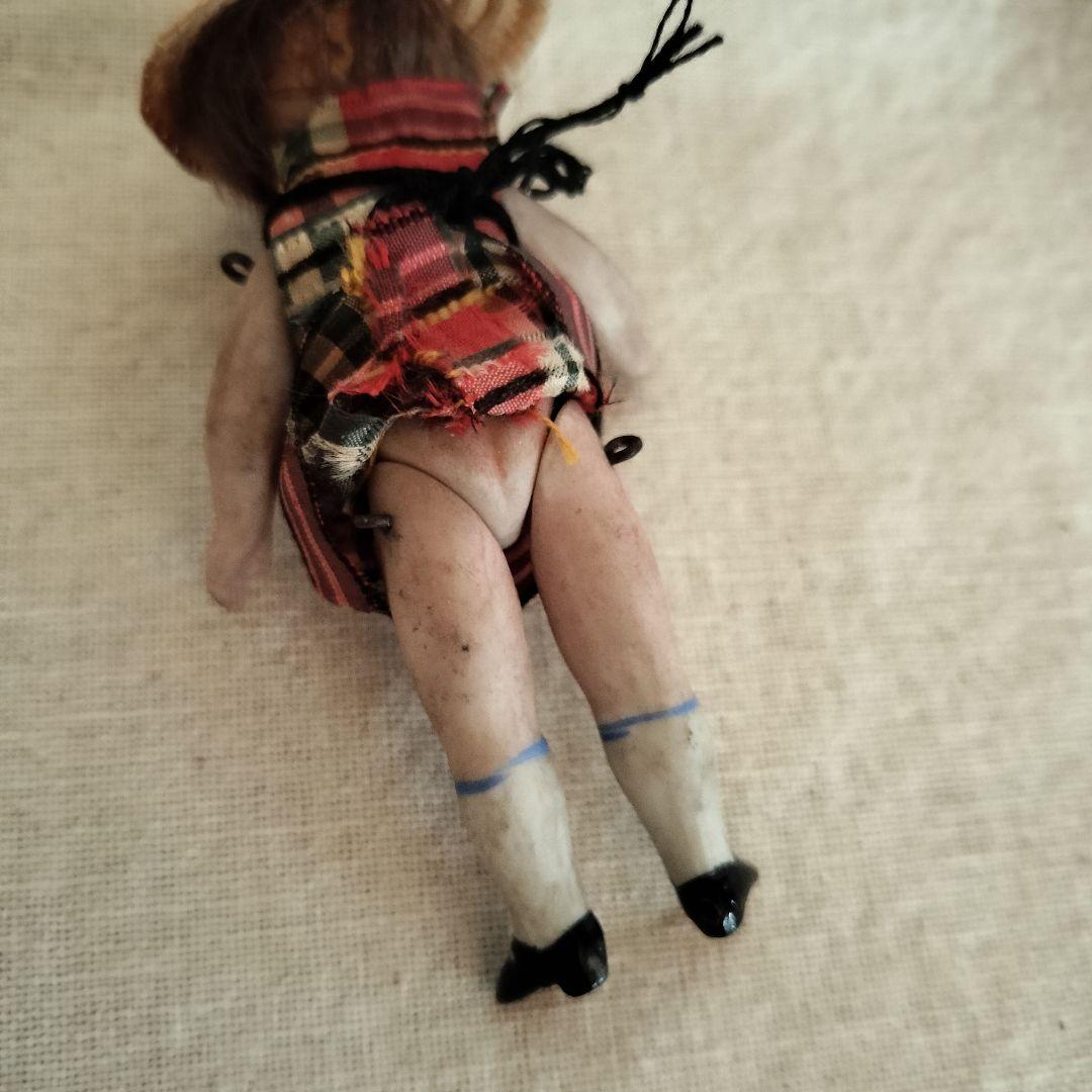 ④アンティーク　ミニョネット　ビスクドール