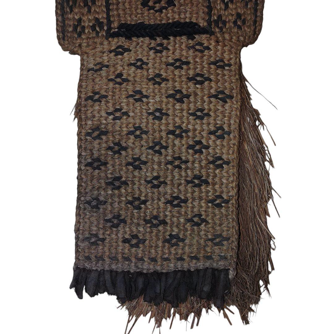 民具　バンドリ(背当て)　アンティーク　藁細工　鑑賞用